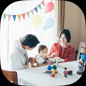 お誕生日の撮影